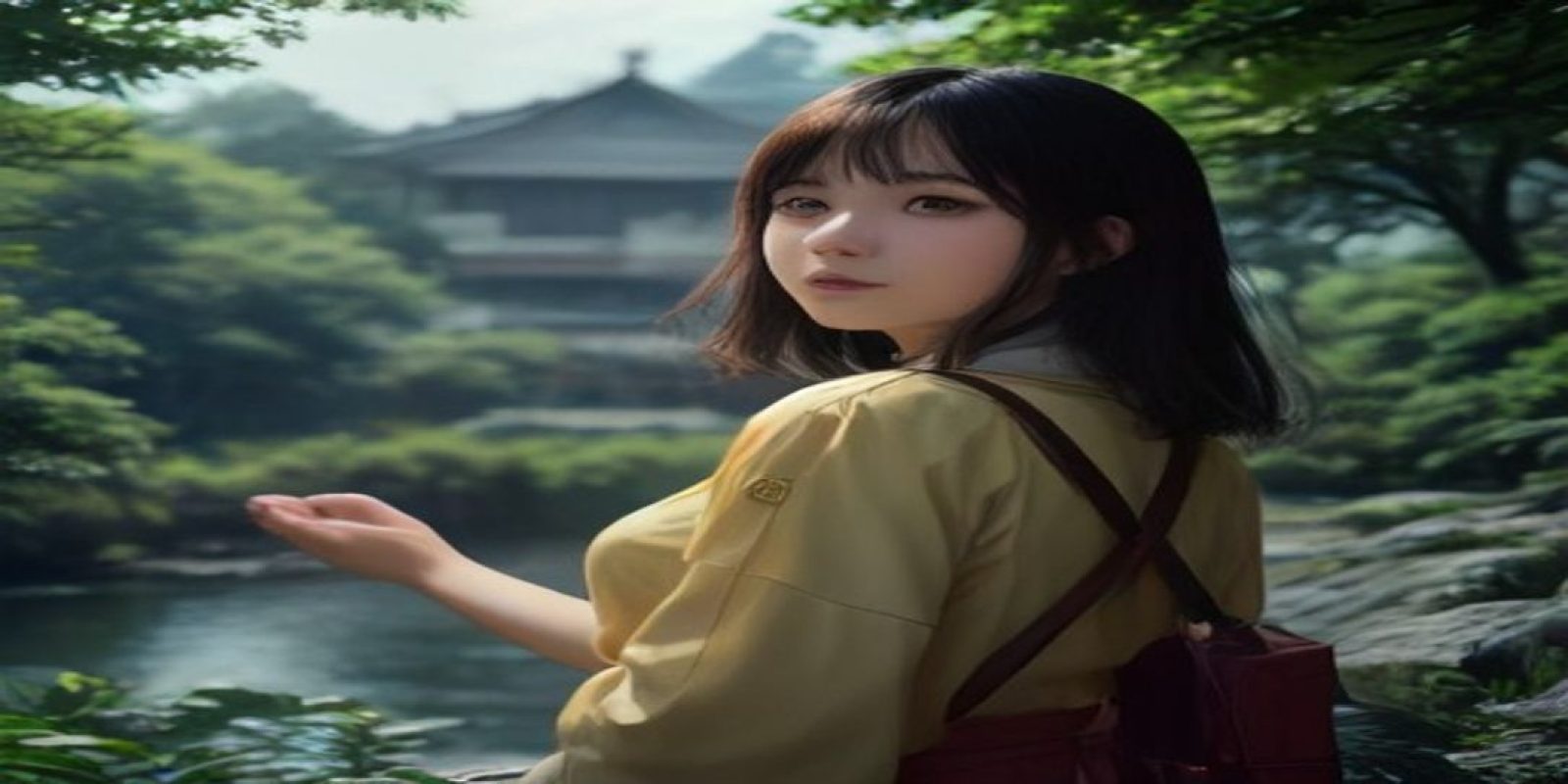 伊人日韩在线平台首屏背景图，玫红黑金色调，展现日韩视频内容导航界面的高端质感